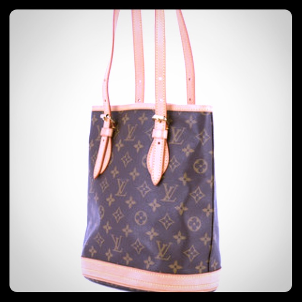 Authentic Monogram Petite Louis Vuitton Bucket Bag